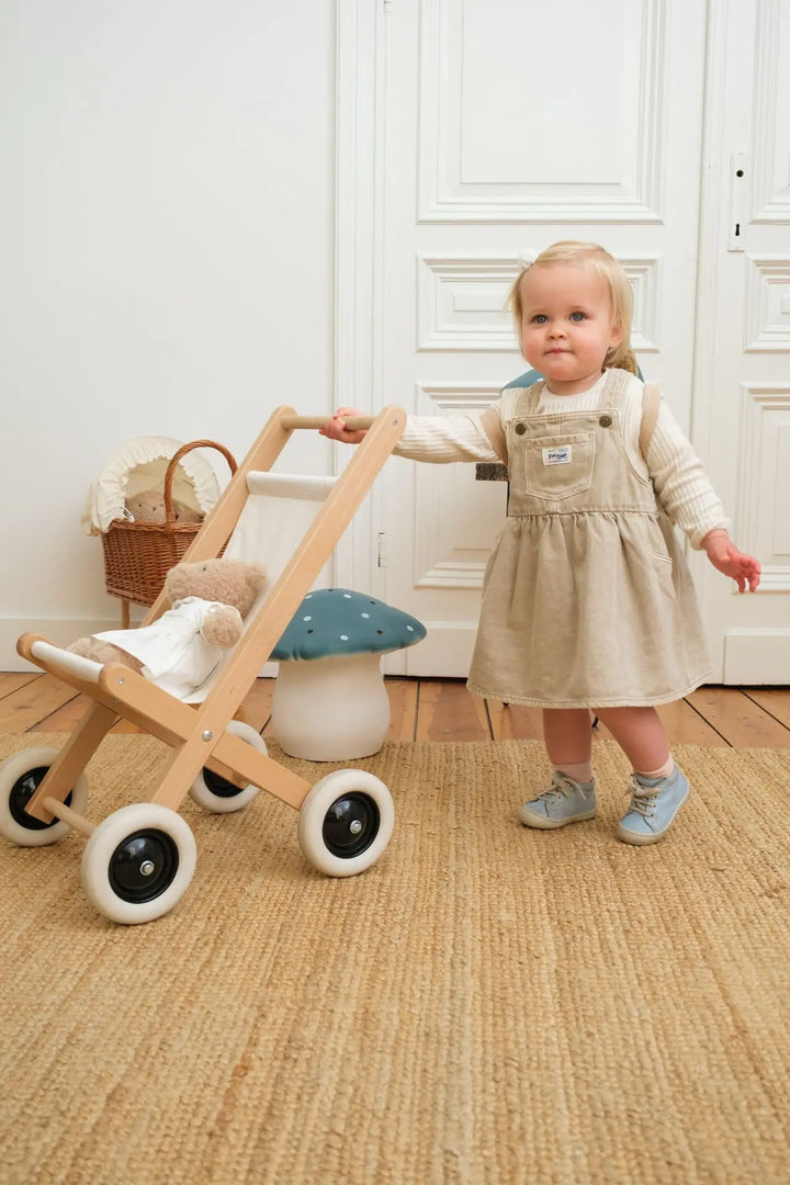 LAMP LARGE MUSHROOM NATURAL TEAL