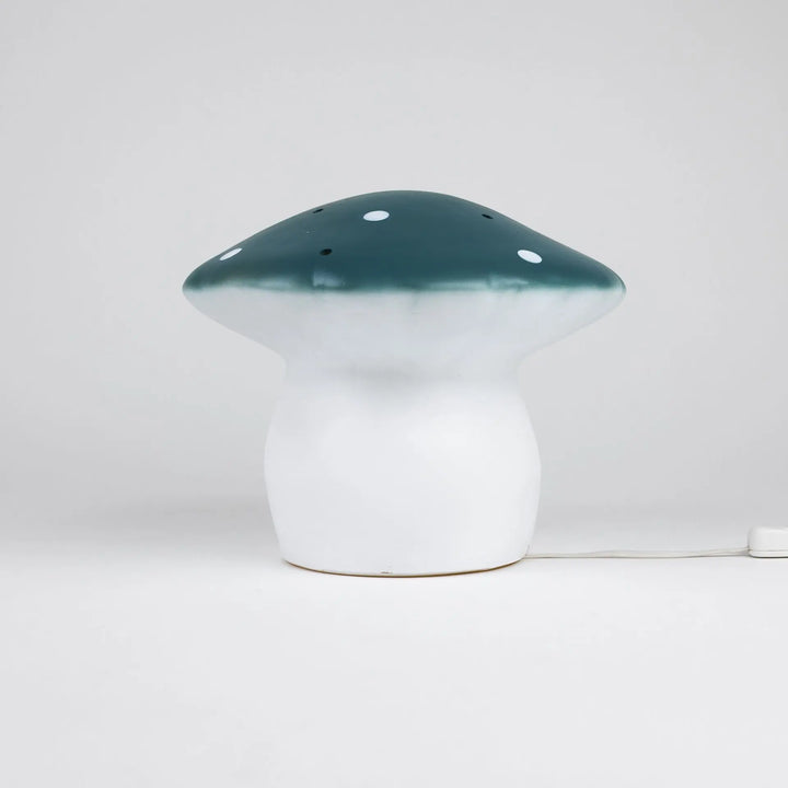 LAMP MUSHROOM MEDIUM NATURAL TEAL