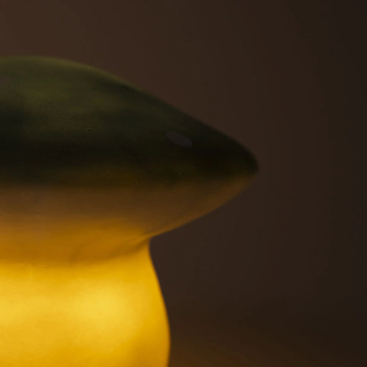 LAMP MUSHROOM MEDIUM NATURAL TEAL