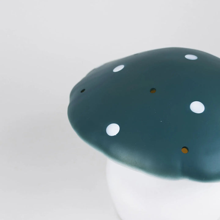 LAMP MUSHROOM MEDIUM NATURAL TEAL