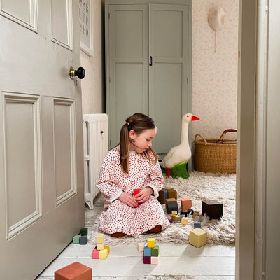 Child playing in bedroom