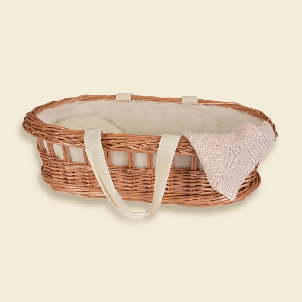 WICKER CARRY COT