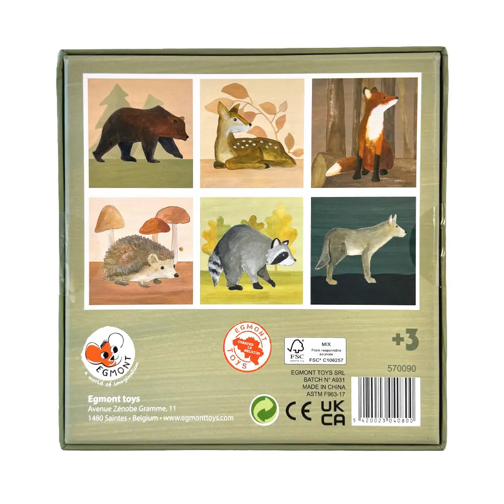 Forest Cube Puzzle, 9 pcs | Wooden | Egmont Toys
