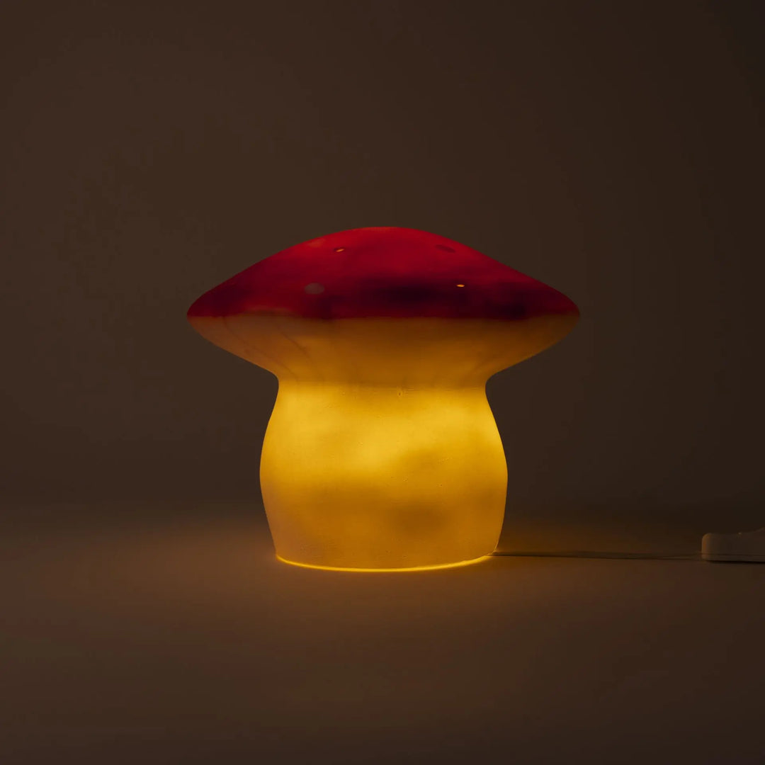 LAMP MUSHROOM MEDIUM RED BRICK