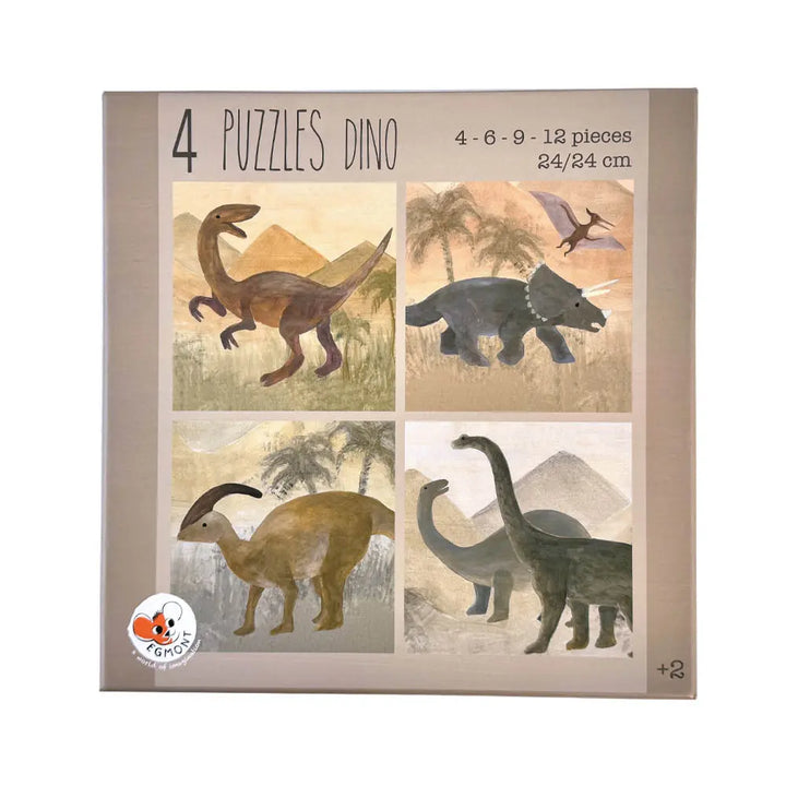 4 PUZZELS DINOSAUR