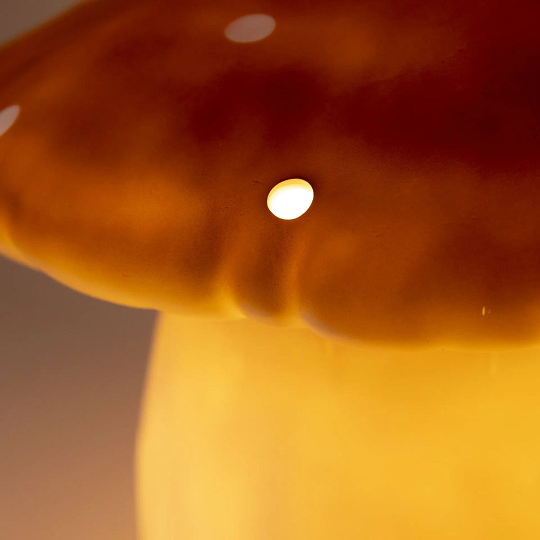 LAMP LARGE MUSHROOM CHOCO