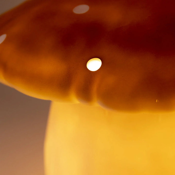 LAMP LARGE MUSHROOM CHOCO
