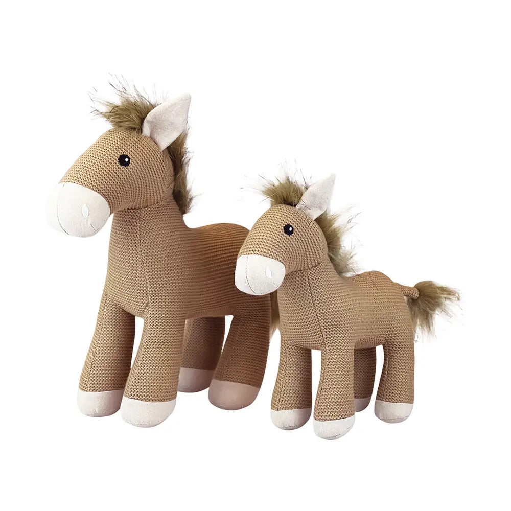 HENRY BIG Plush Toy Horse | Knitted Camel-Tan | Egmont Toys
