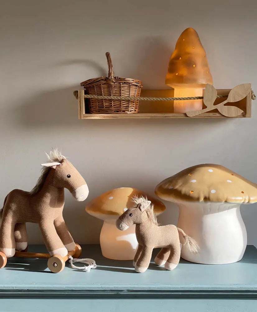 LAMP LATGE MUSHROOM MOKKA
