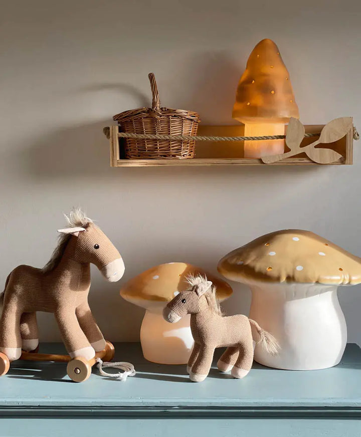 LAMP LATGE MUSHROOM MOKKA