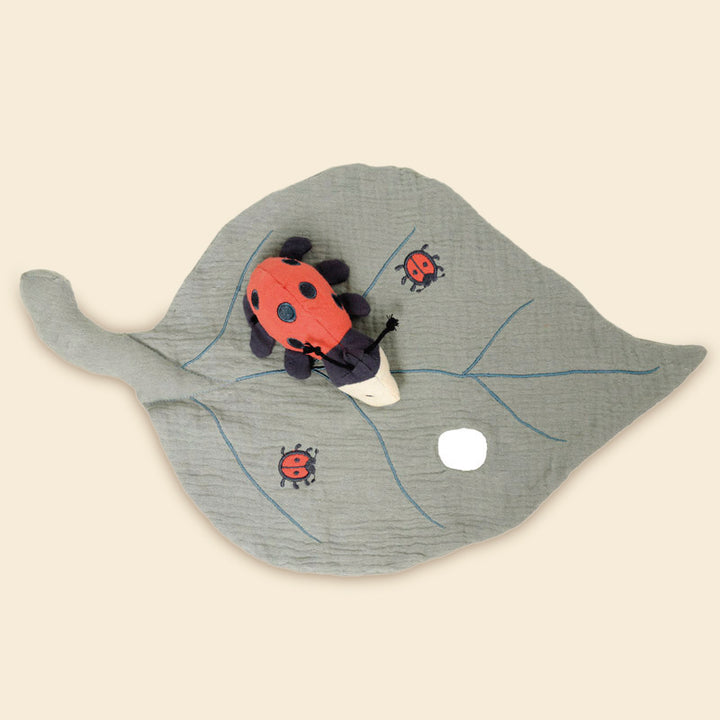 Doudou feuille Coccinelle