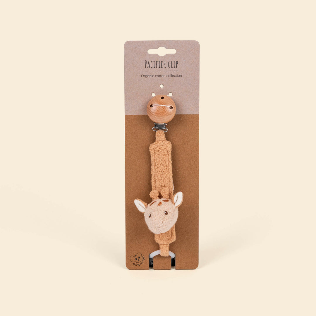 Leonie the giraffe pacifier clip