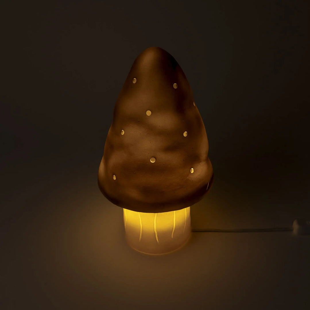 LAMP SMALL MUSHROOM CHOCOLATE