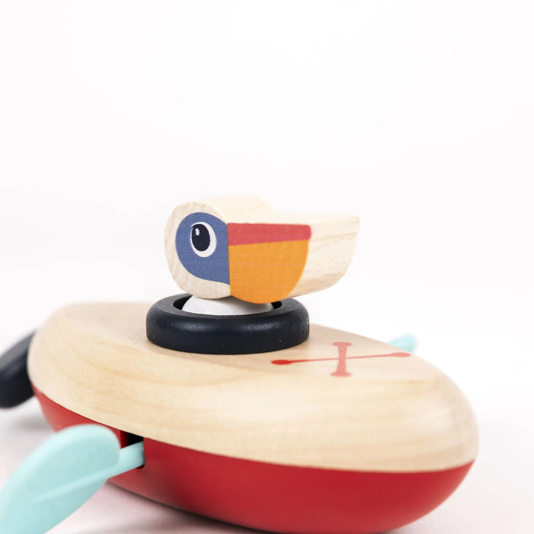 Clockwork Water Pelican Wooden Toy | Egmont Toys