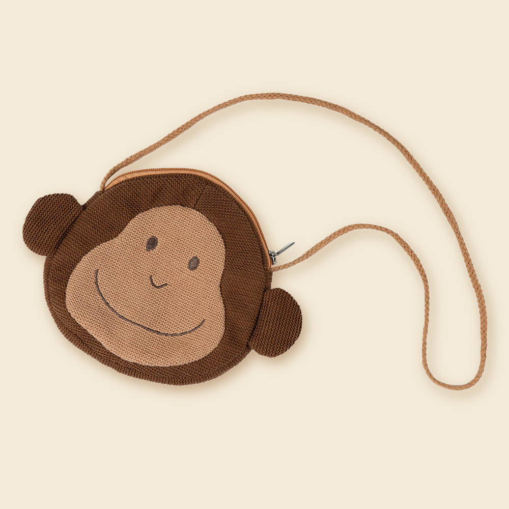Paulo monkey plush handbag