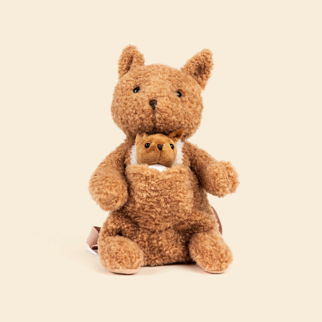 Sac à dos peluche Kangourou