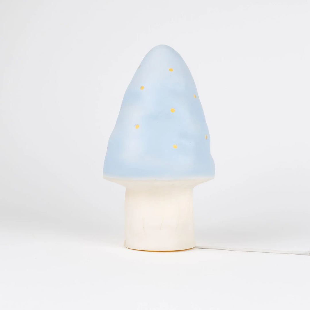 LAMP SMALL MUSHROOM  BLUE