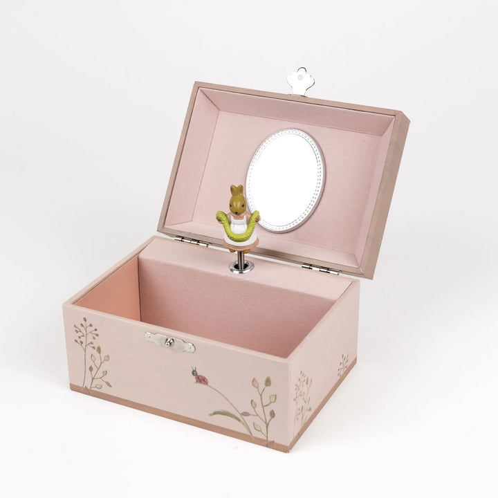MUSICAL JEWELRY BOX RABBIT & LADYBUG