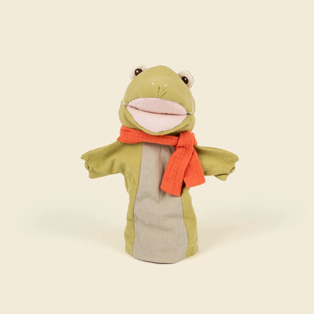 Frog hand puppet