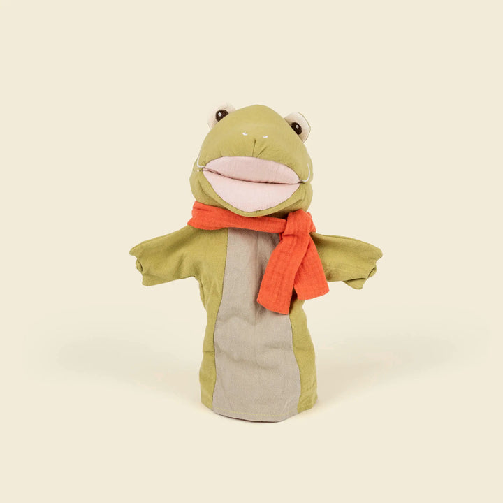 Frog hand puppet