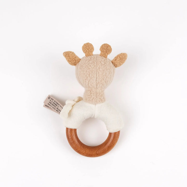 LEONIE GIRAFFE RATTLE WOOD