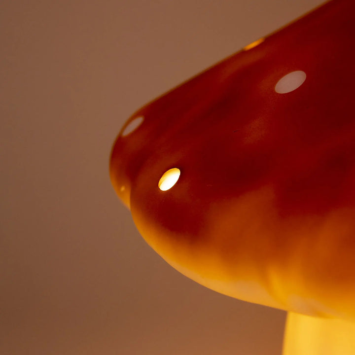 LAMP LARGE MUSHROOM CHOCO