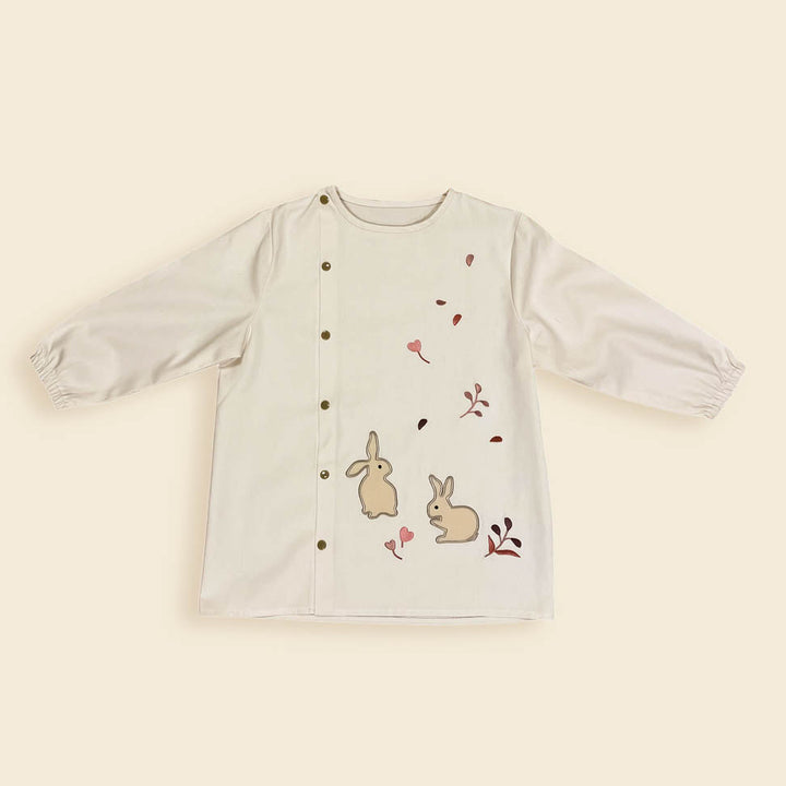 White rabbit craft smock