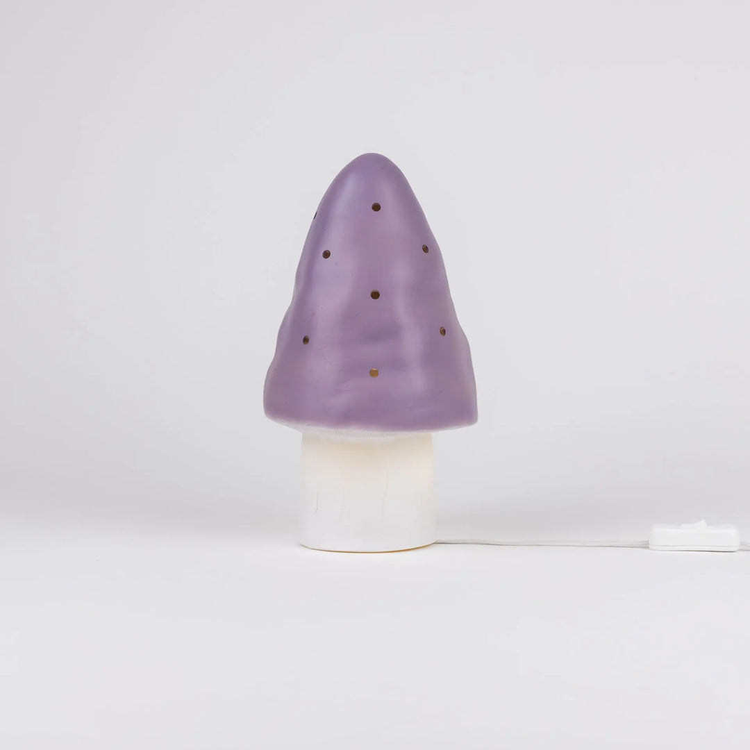 LAMP SMALL MUSHROOM LAVENDER
