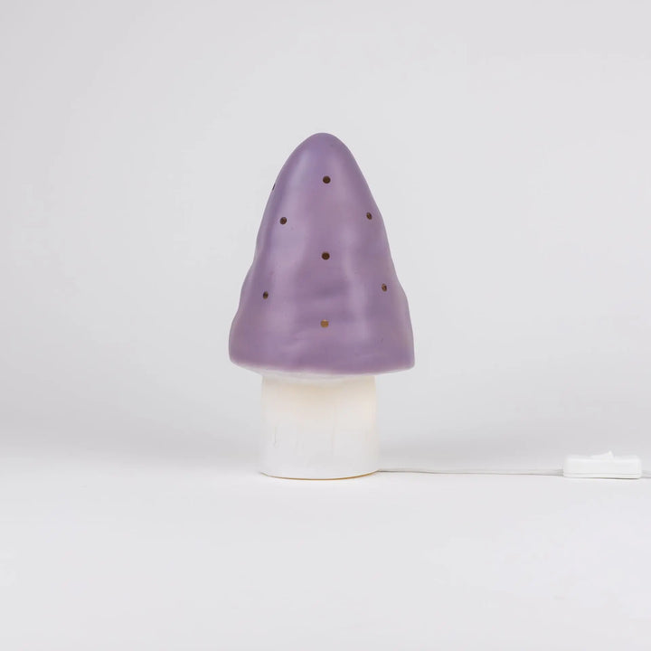 LAMP SMALL MUSHROOM LAVENDER