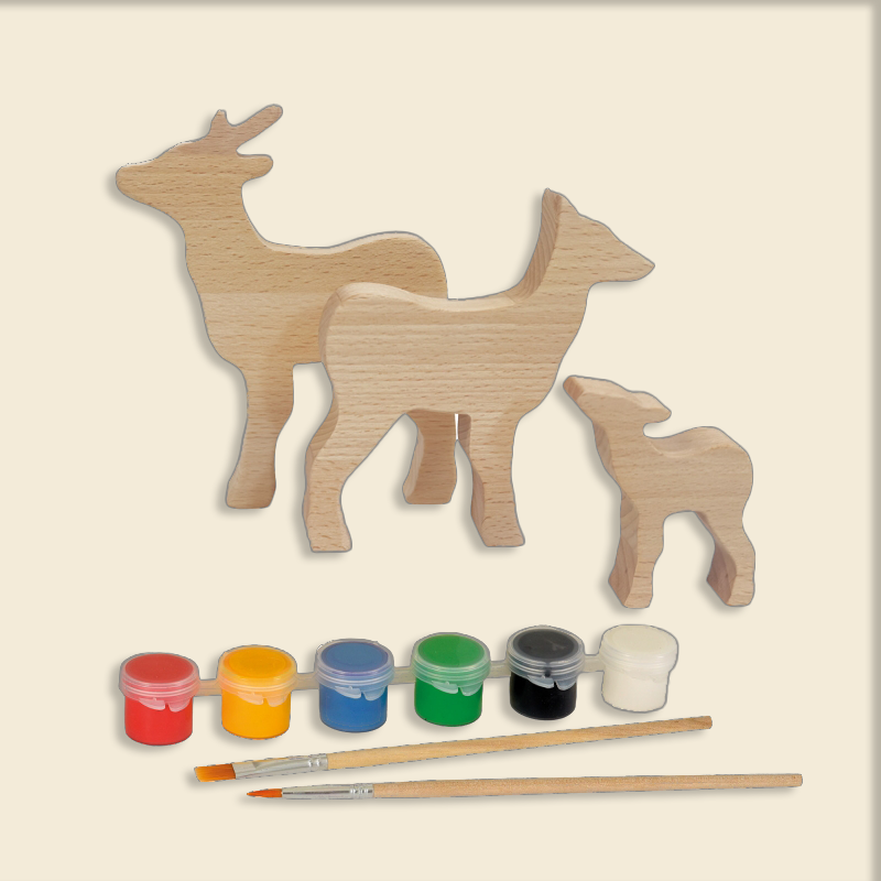 WOODEN DEER TO PAINT