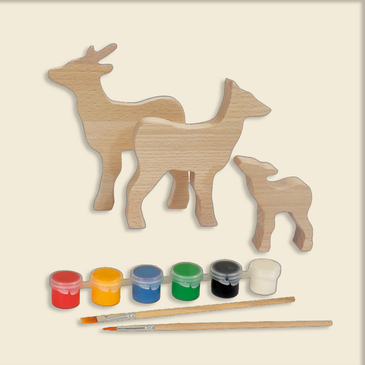 WOODEN DEER TO PAINT