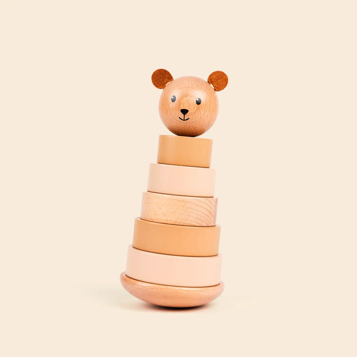 WOODEN PYRAMID BEAR MARCEL