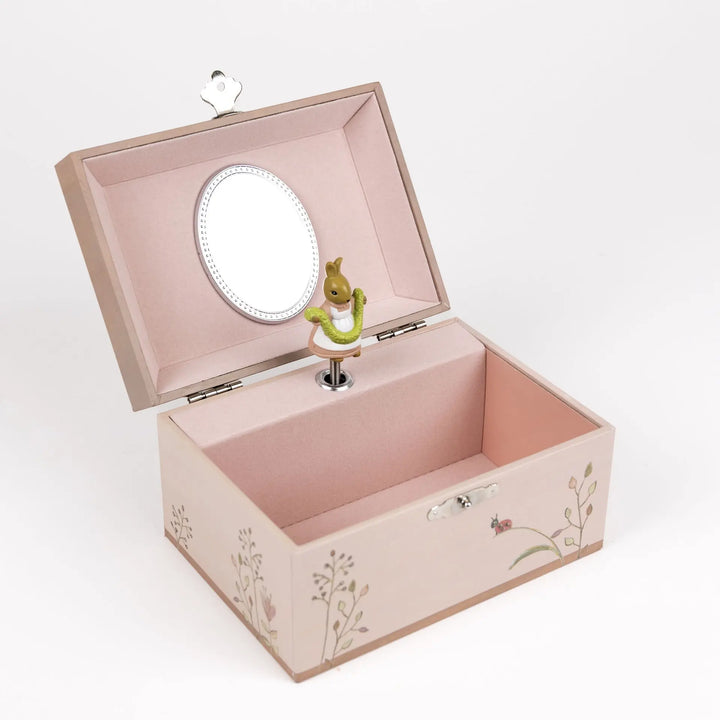 MUSICAL JEWELRY BOX RABBIT & LADYBUG