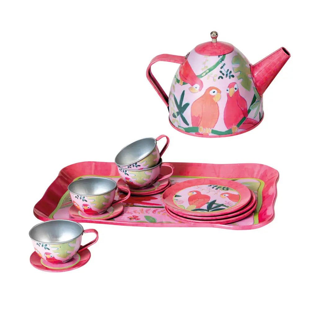 MINI PORCELAIN TEA SET CHERRY