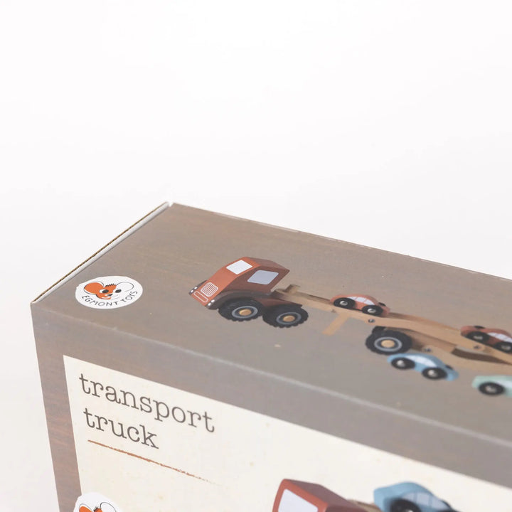WOODEN CAR TRANSPORT TRUCK