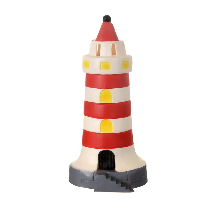 LAMP LIGHTHOUSE RED 35 CM