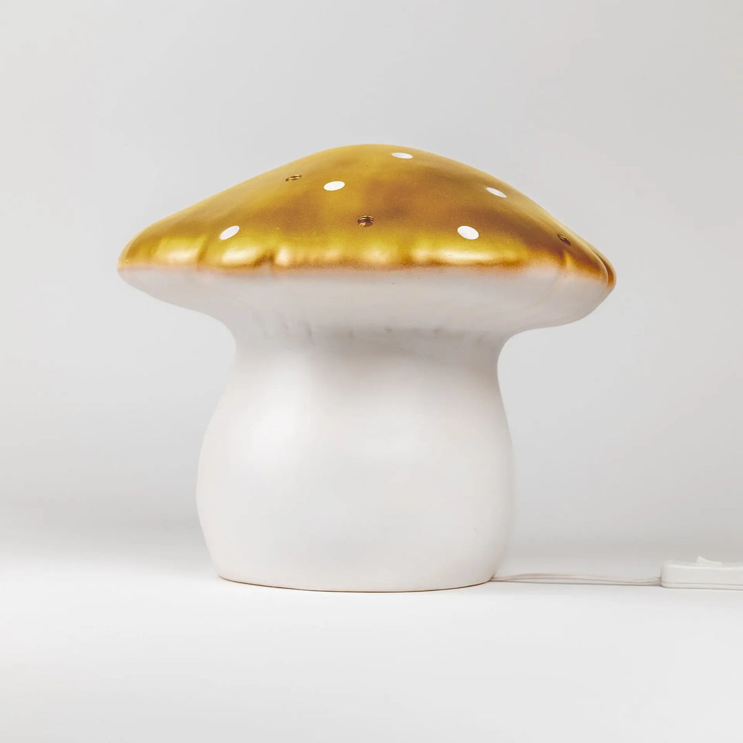 LAMP LARGE MUSHROOM GOLD