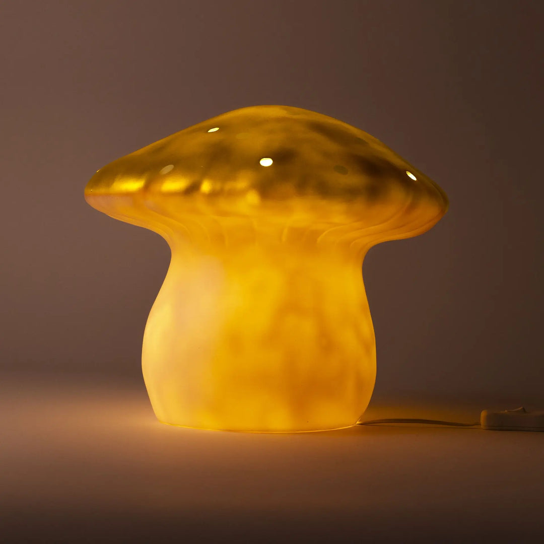 LAMP LARGE MUSHROOM GOLD