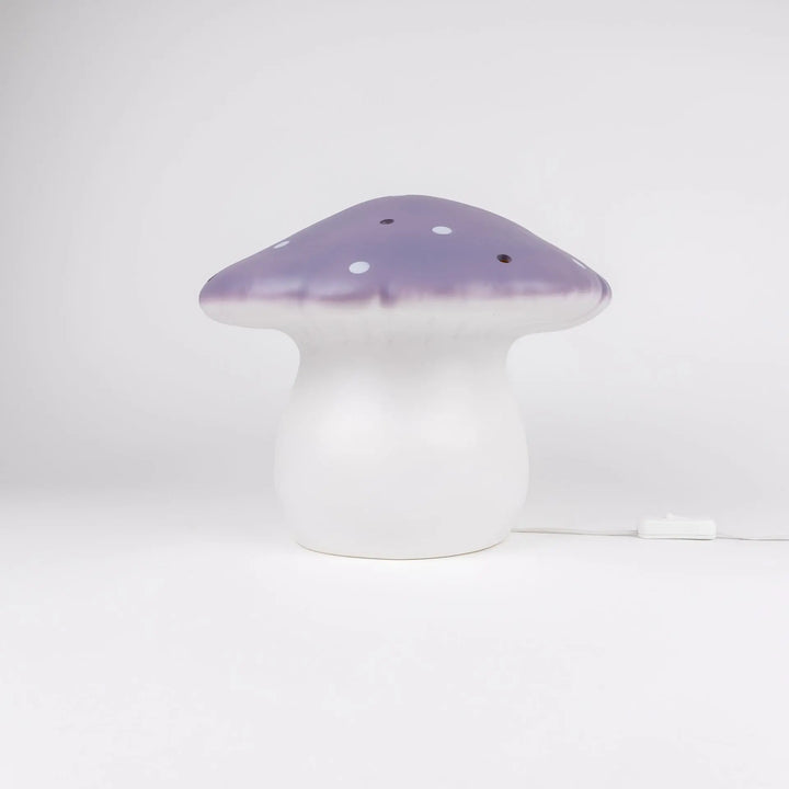 LAMP LARGE MUSHROOM LAVENDER