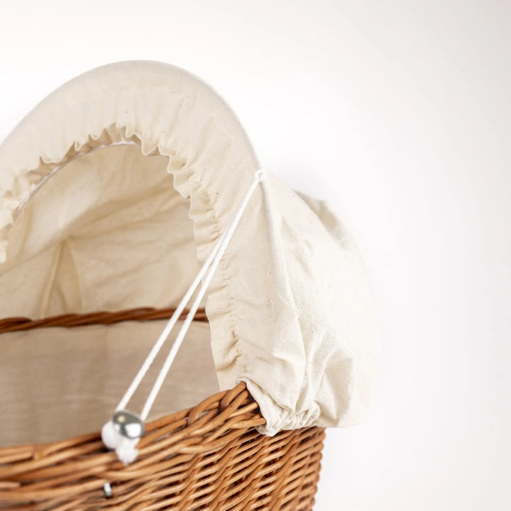 PRAM WICKER EGGSHELL