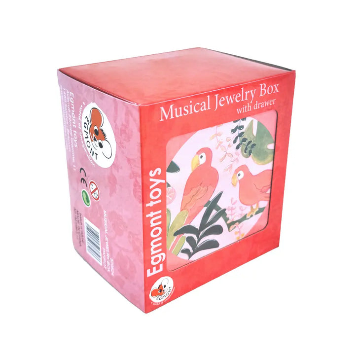 MUSICAL JEWELRY BOX WITH PARROT DRAWER