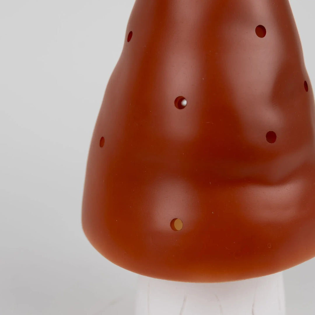 LAMP SMALL MUSHROOM RED BRICK