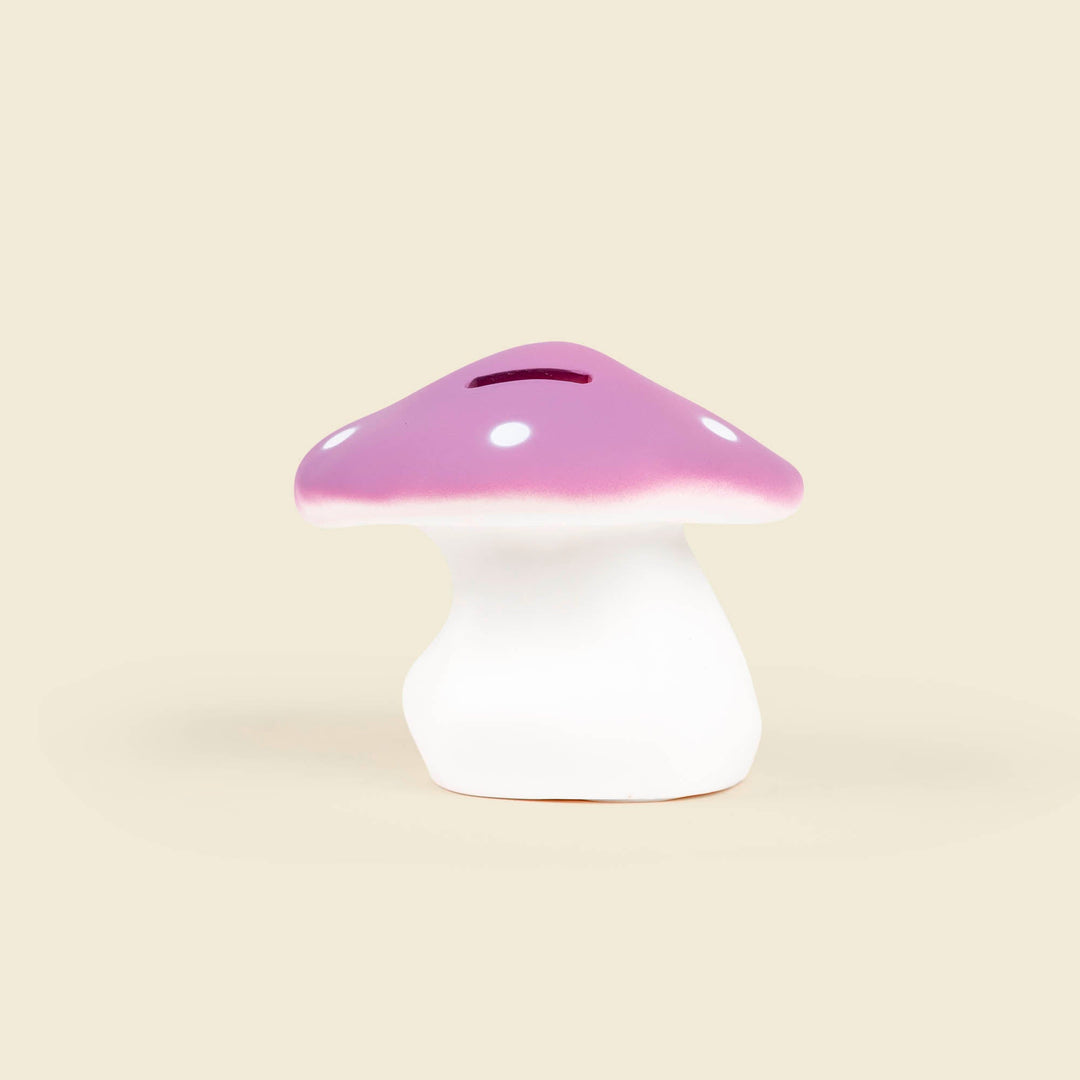 Tirelire Champignon Lilas