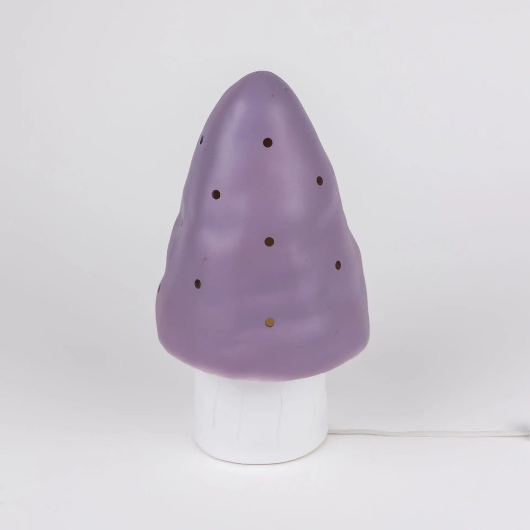 LAMP SMALL MUSHROOM LAVENDER