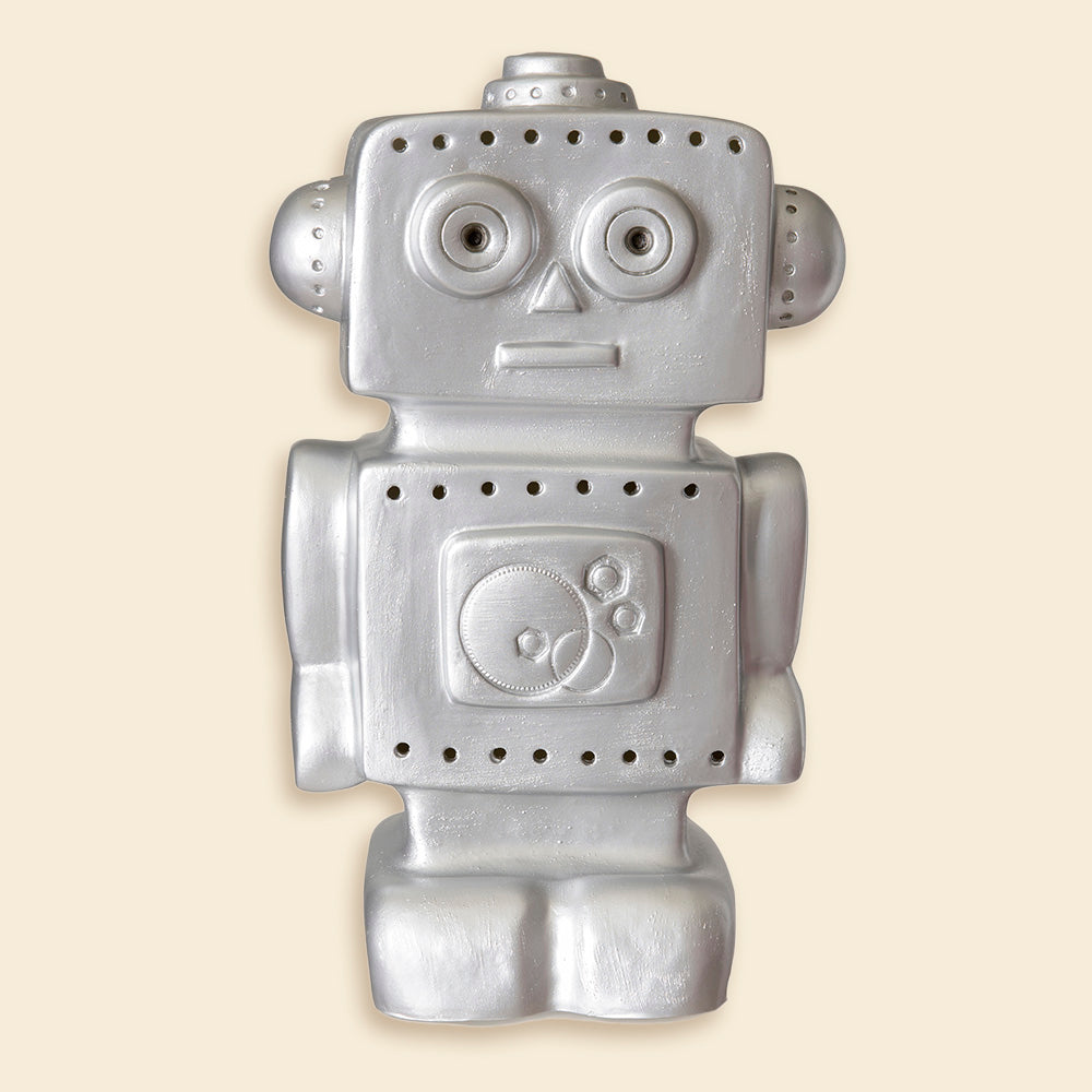 Silver Robot Night Lamp