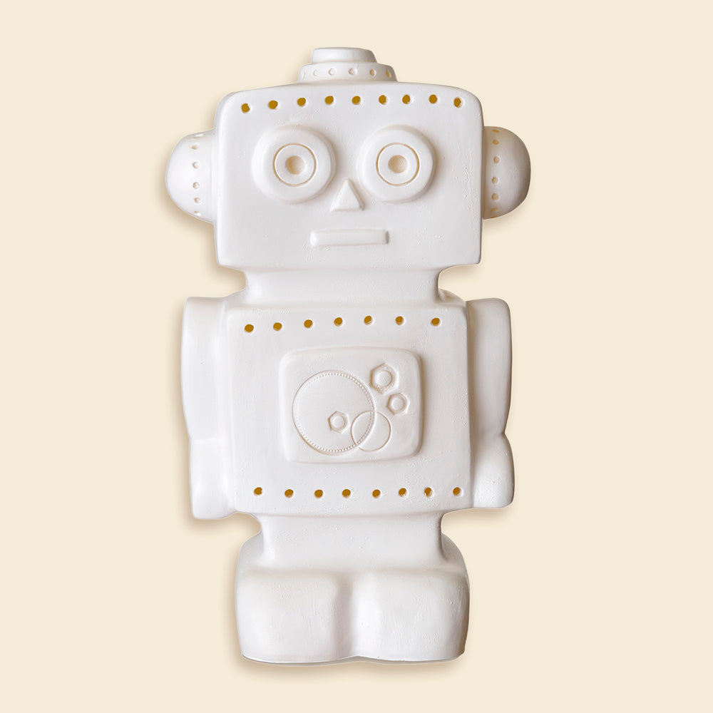 Lampe robot blanc