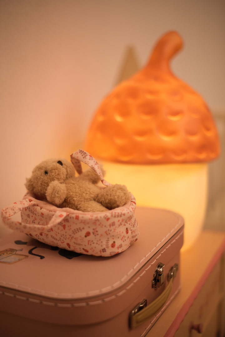 Lampe gland, brique rouge