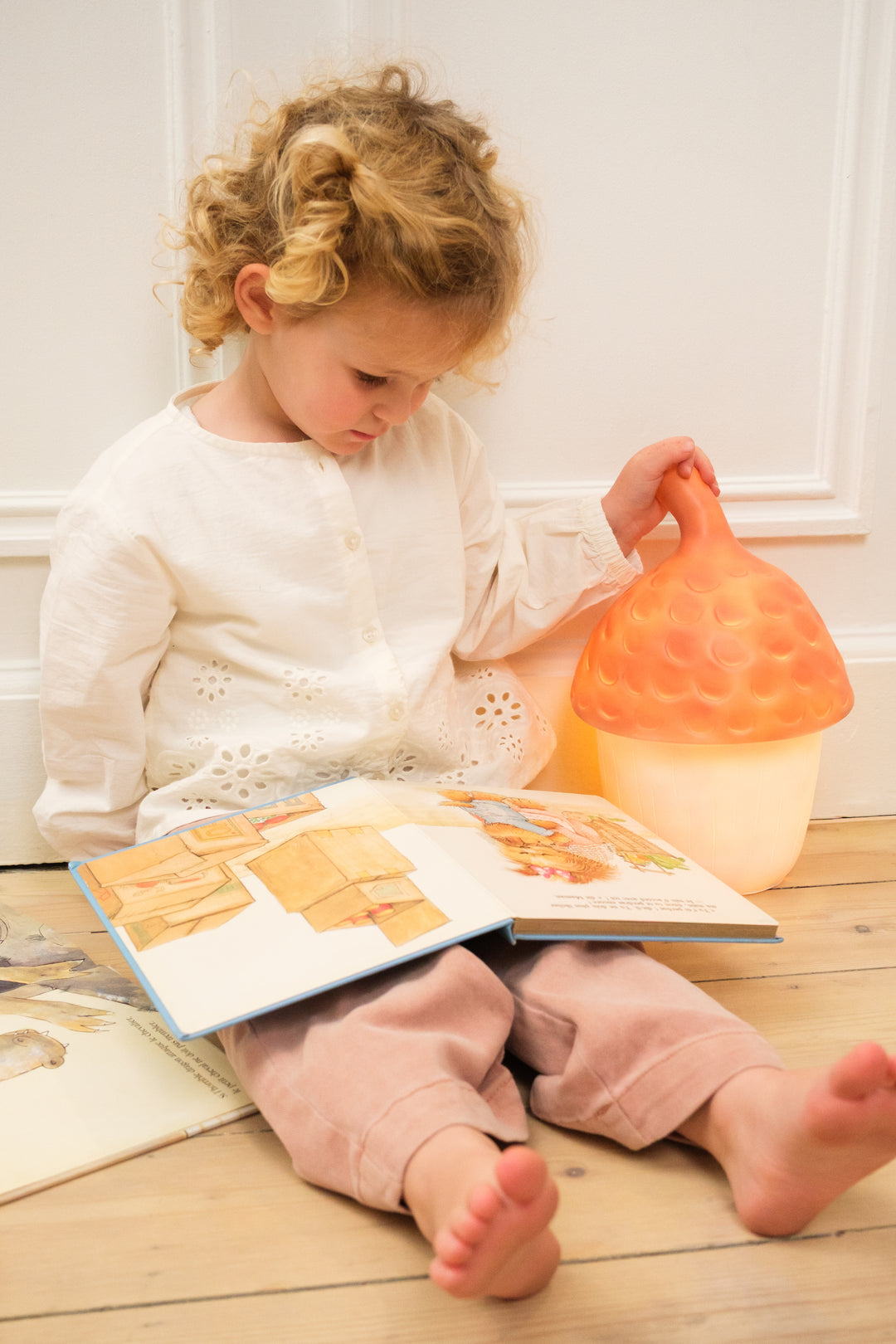 Lampe gland, brique rouge