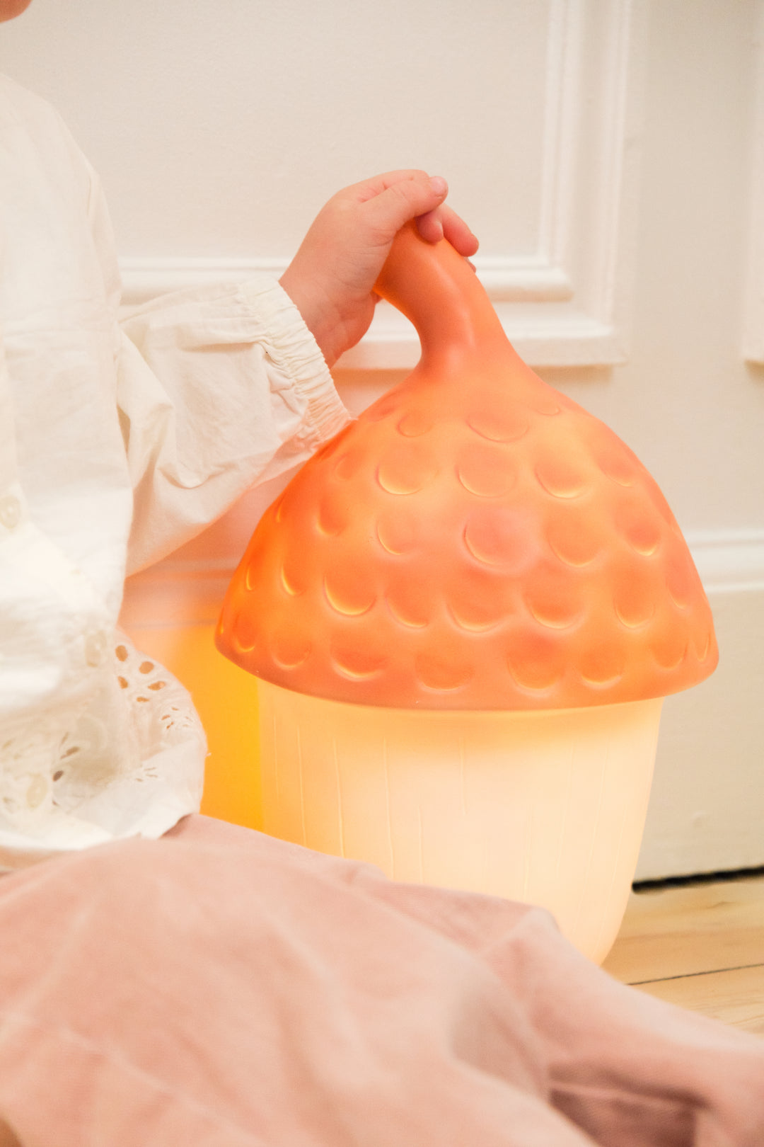 Lampe gland, brique rouge