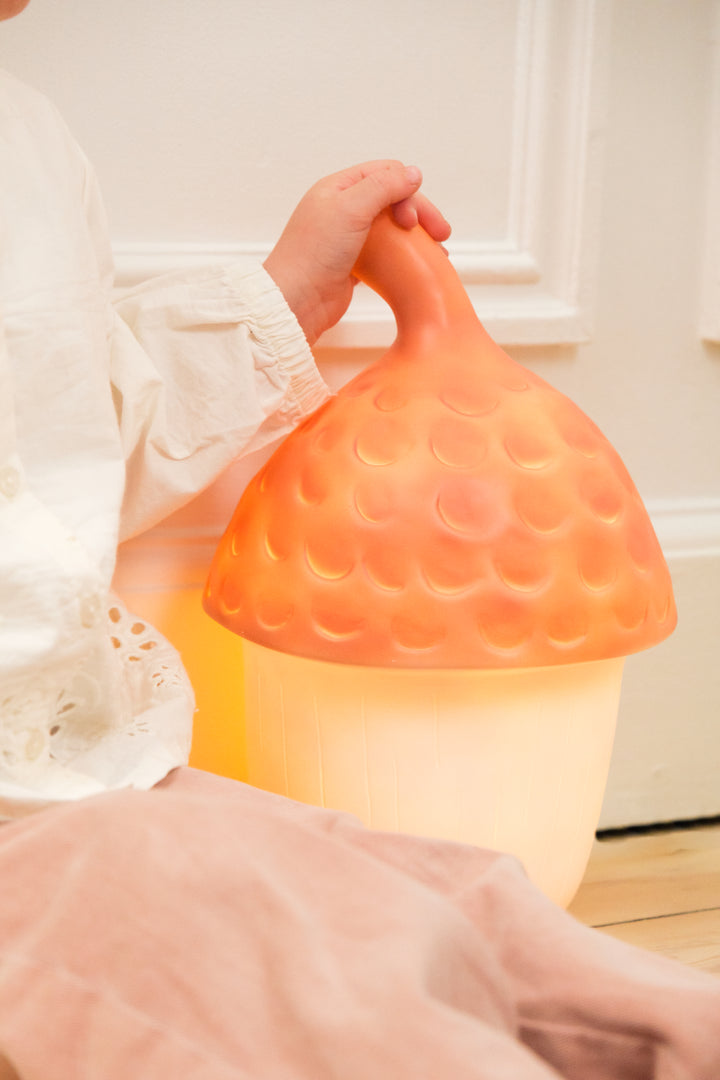 Lampe gland, brique rouge